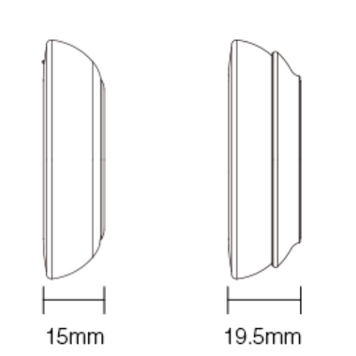 PANEL MONO CCT Mi-Light BATERIA CR2032 K2S czarny